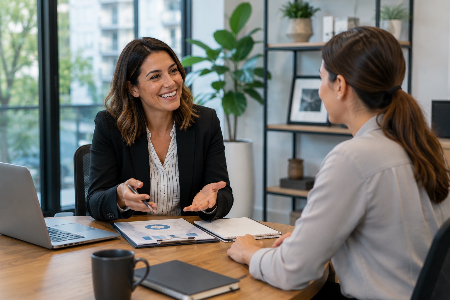 A consultation conversation about employee support services